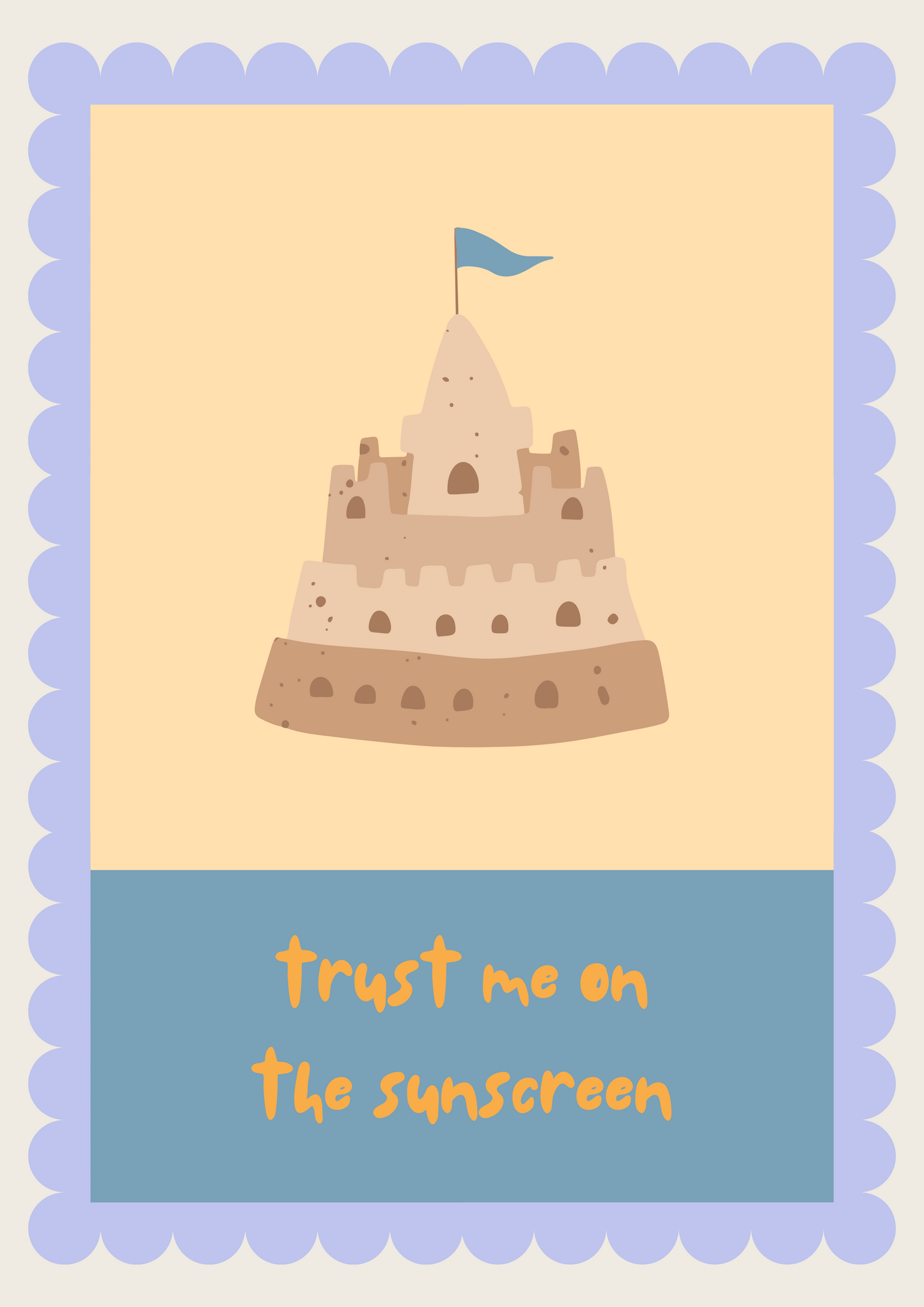Trust me on the sunscreen wall art print (Copy)