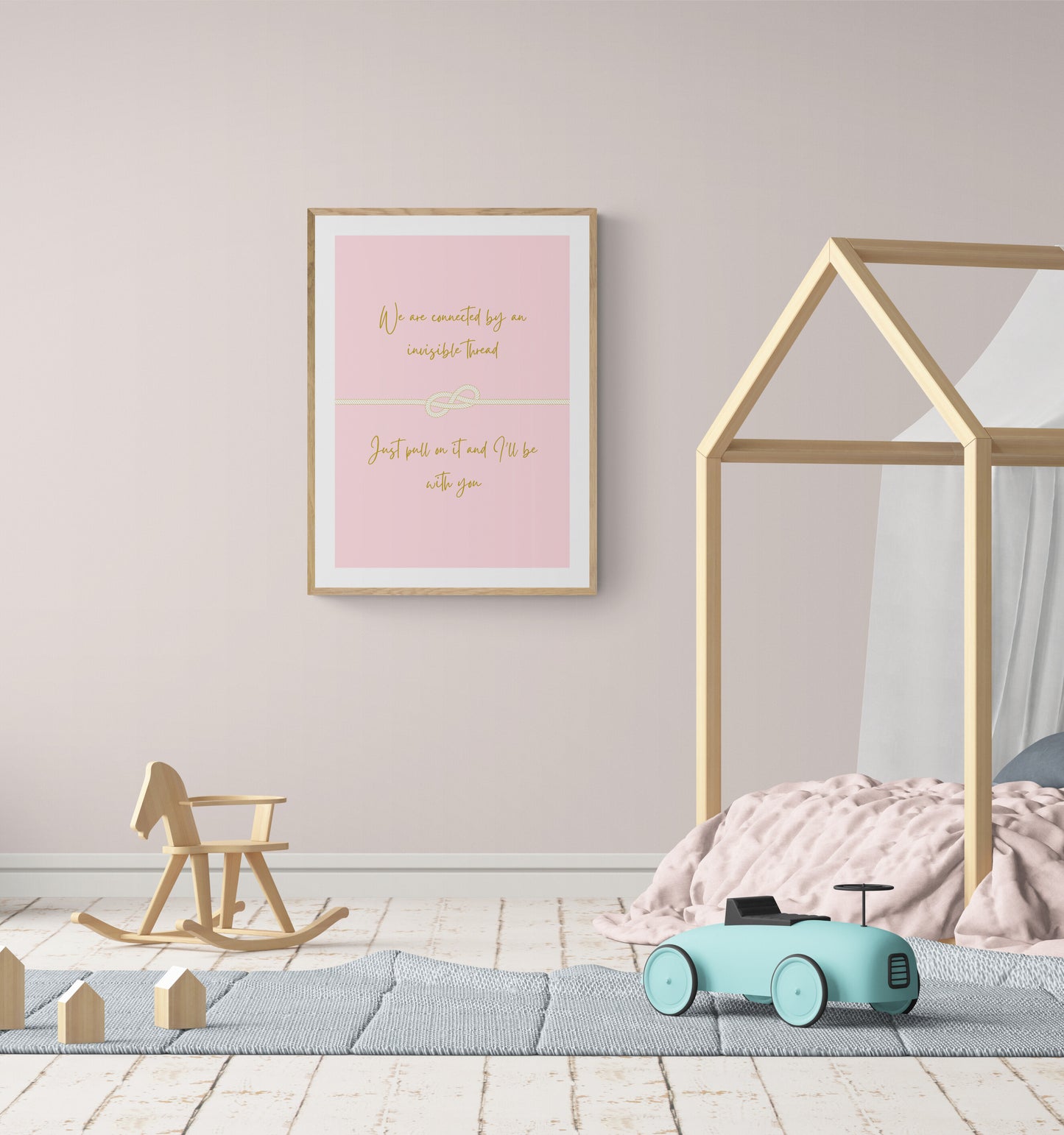 The Invisible thread wall art print
