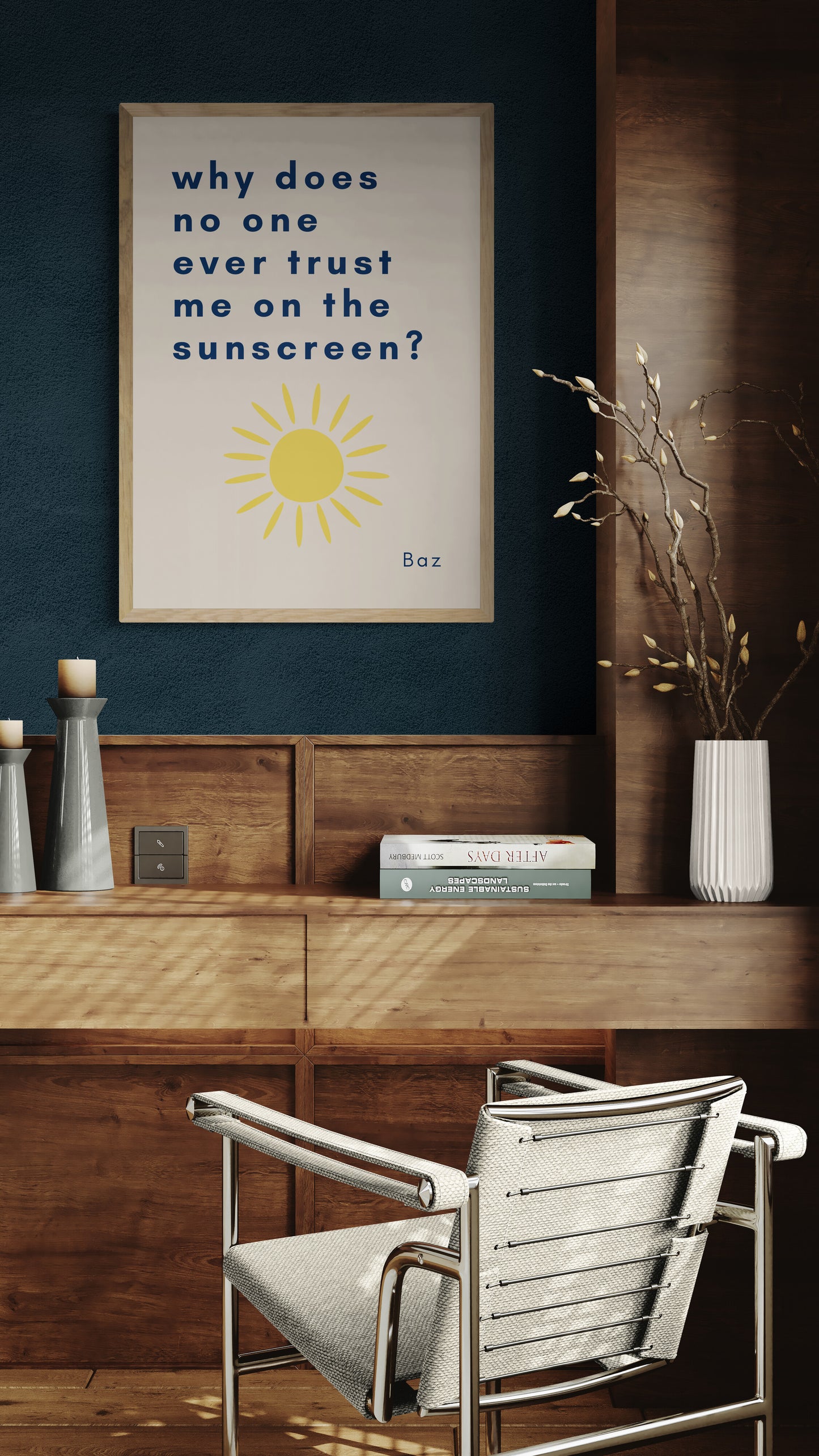 why does no one trust me on the sunscreen? | DIC x Barley Designs SPF Art Print