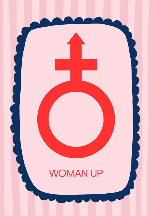 Woman up | Playful wall art print