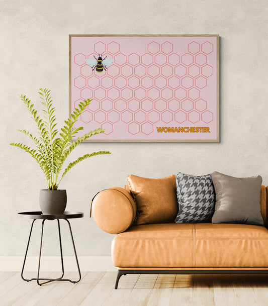 Womanchester wall art print | International Women's Day