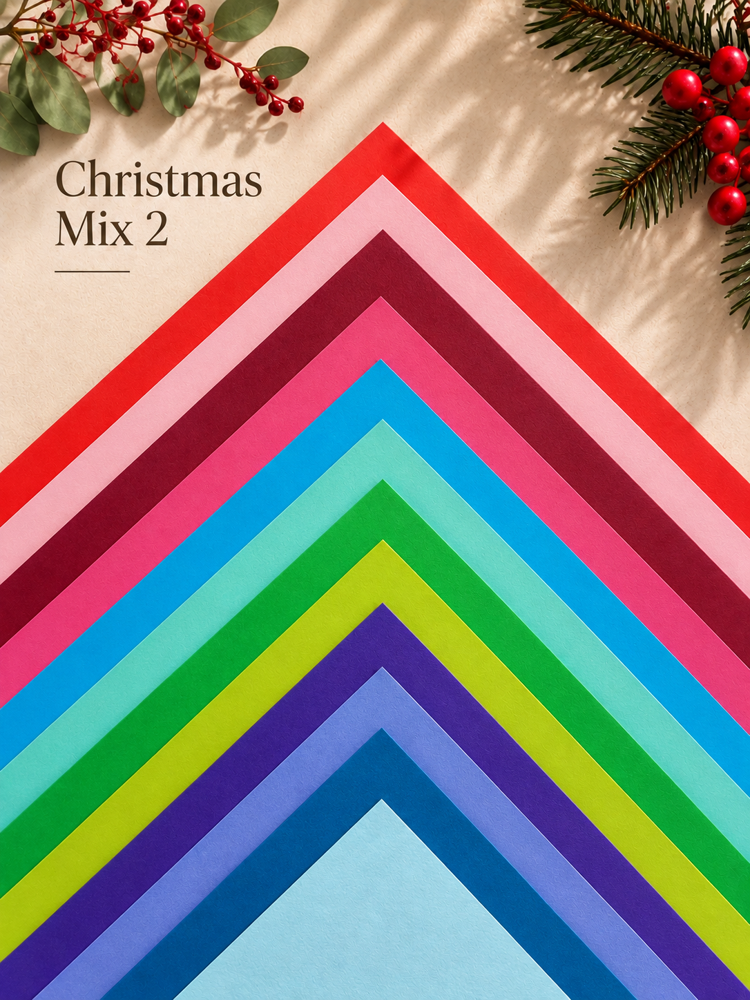 Make Your Own Paper Christmas Decorations Kit - just add glue